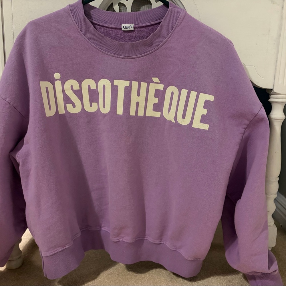 Clare V “Discotheque” sweatshirt - Picture 2 of 3